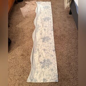 double scalloped floral valance